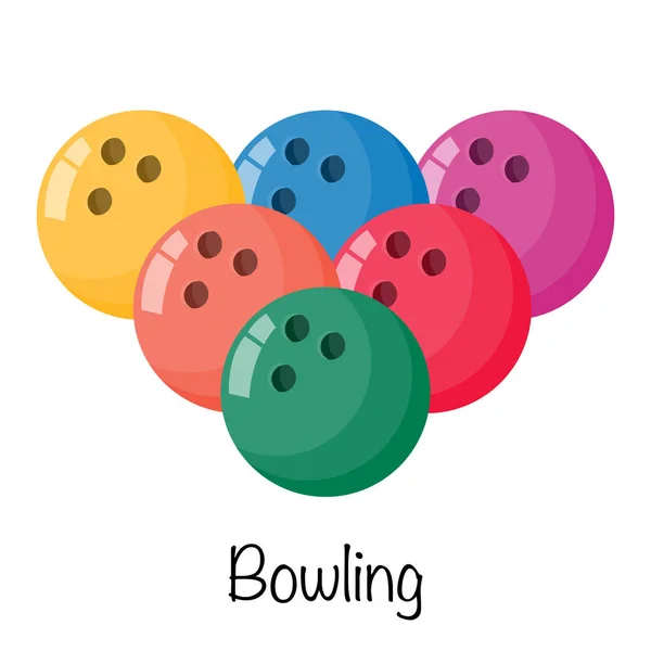Bowling Spielball Vektorillustration — Stockvektor