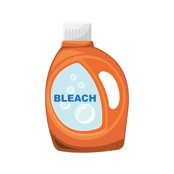 Orangene Waschbleichflasche Vektorillustration — Stockvektor