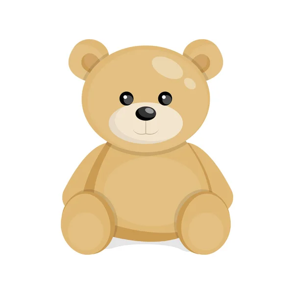 Soft Teddy Bear Toy Vector Illustration — Stock Vector