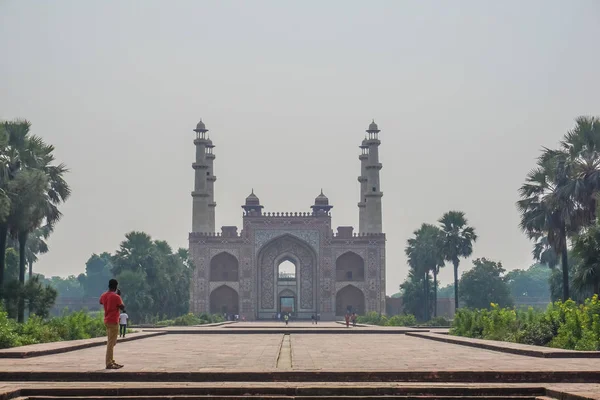 Agra India Octubre 2017 Tumba Akbar Grande — Foto de Stock