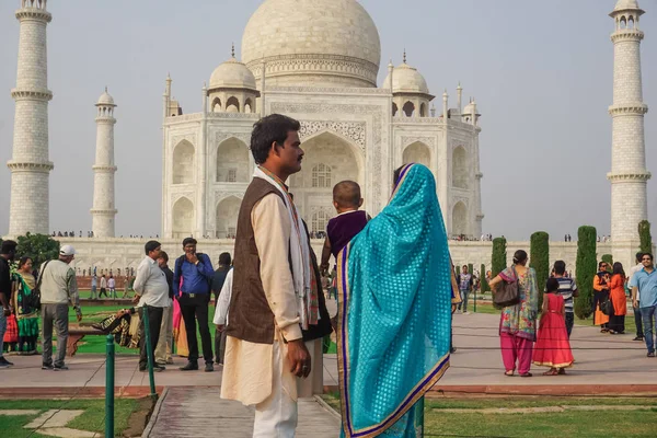 Agra India Octubre 2017 Taj Mahal Una Las Obras Maestras — Foto de Stock