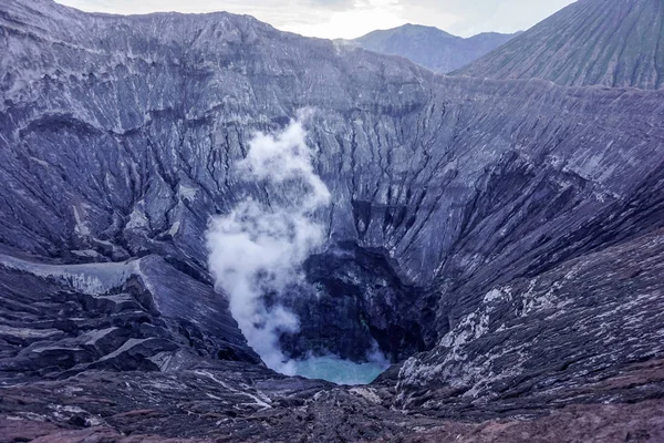 Cratere Del Vulcano Attivo Bromo — Foto Stock