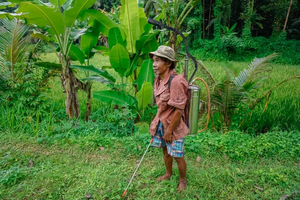 Java Occidental Indonesia Abril 2018 Hombre Con Una Máquina Casera — Foto de Stock