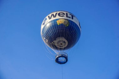 Berlin, Germany - July 30, 2018: Balloon observation deck for tourists.