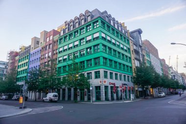 Berlin, Germany - July 30, 2018: Beautiful modern city architecture