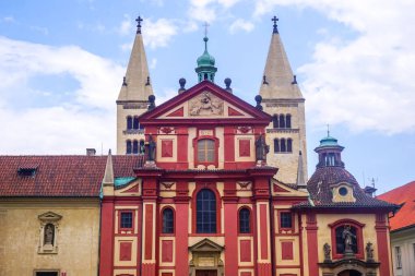 Prag, Çek Cumhuriyeti - 28 Temmuz 2018: St. George Bazilikası