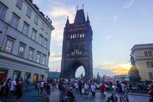 Prag Çek Cumhuriyeti Temmuz 2018 Prag Şehri Nin Güzel Mimarı — Stok fotoğraf