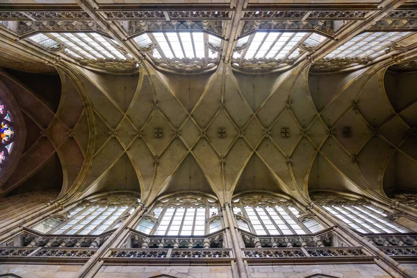 Ceiling Interior at Rotunda of St. Vitus in Prague