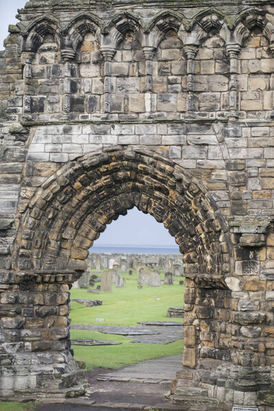 old wall in the Ruins of St Andrews Cathedral, Scotland