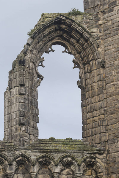 detail of eyeball arch Ruins of St Andrews Cathedral, Scotland