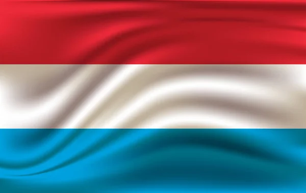 Illustration du drapeau luxembourgeois, icône du drapeau isolé, EPS 10 contient la transparence . — Image vectorielle