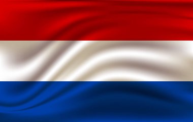 rüzgarda sallayarak Hollanda bayrağı