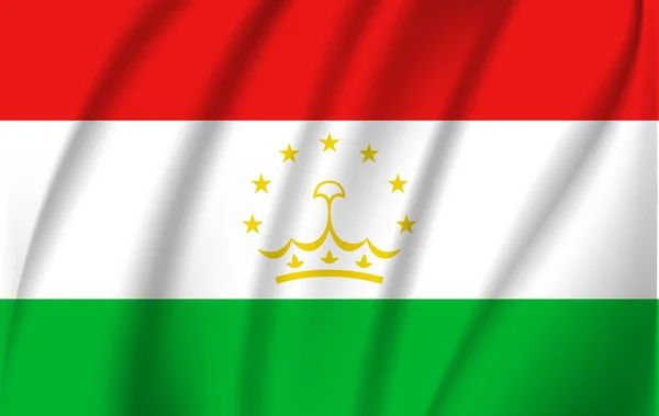 Bandeira do Tajiquistão, Ilustração da bandeira do Tajiquistão, Bandeira do Tajiquistão imagem . — Vetor de Stock