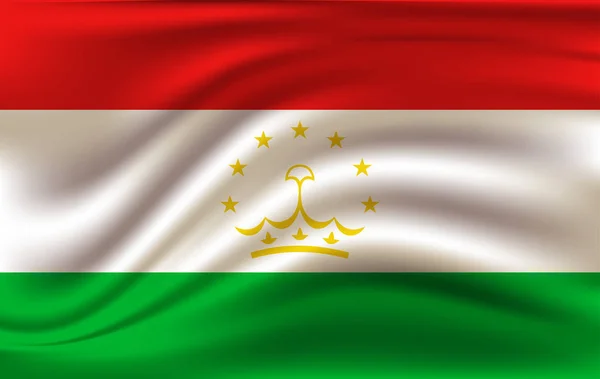 Bandeira do Tajiquistão, Ilustração da bandeira do Tajiquistão, Bandeira do Tajiquistão imagem . —  Vetores de Stock