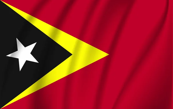 La bandera de la República Democrática de Timor Oriental — Archivo Imágenes Vectoriales