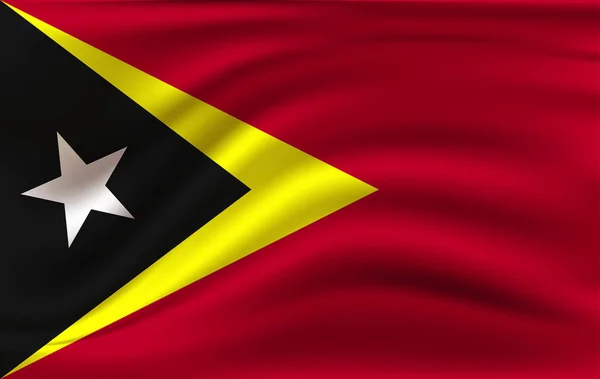 La bandera de la República Democrática de Timor Oriental — Archivo Imágenes Vectoriales