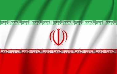 İran dalgalanan bayrak