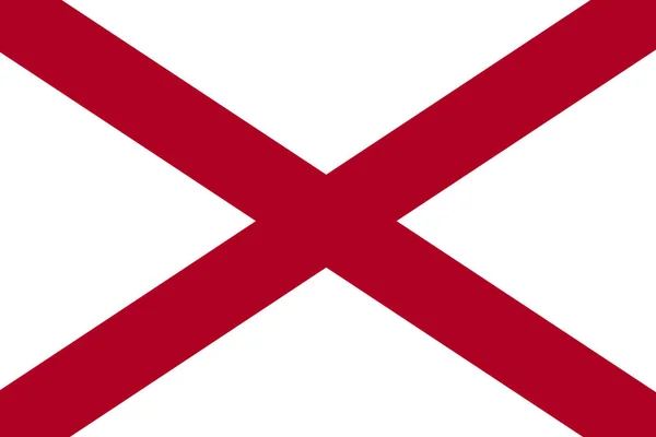 Flag Alabama State United States Illustration — Stock Photo, Image