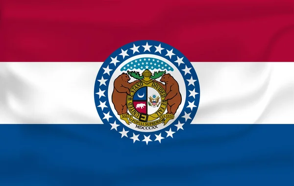 Vlajka Missouri. — Stock fotografie