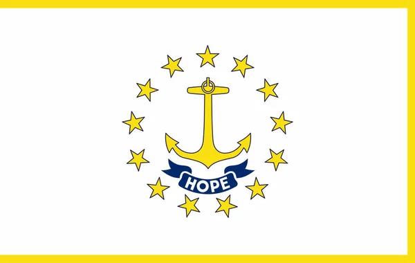 Flagge Des Bundesstaates Rhode Island Illustration — Stockfoto