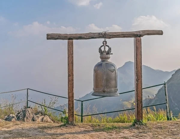 a bell on the top of the hill