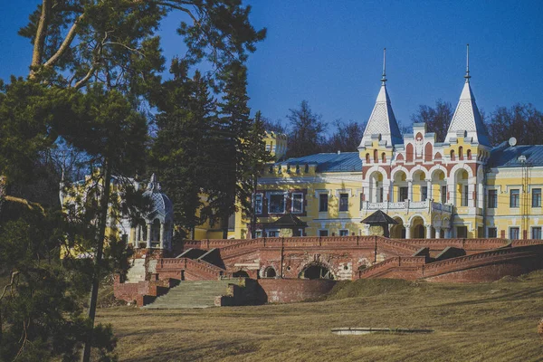 Старая Старинная Усадьба Богатого Русского Землевладельца Памятник Архитектуры — стоковое фото