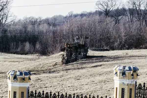 Старая Старинная Усадьба Богатого Русского Землевладельца Памятник Архитектуры — стоковое фото