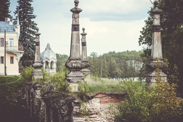 Old Kuno Manor Dari Pemilik Tanah Rusia Kaya Sebuah Monumen — Stok Foto
