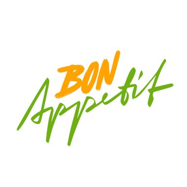 Modern el yazısı olan bir poster.