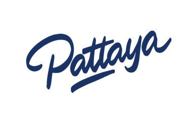 Pattaya vektör harfleri. Pattaya şehri tipografisini çekti. Klasik hat tasarımı