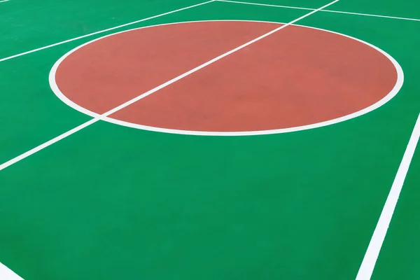 Central circle of a basketball court — Stock Photo, Image