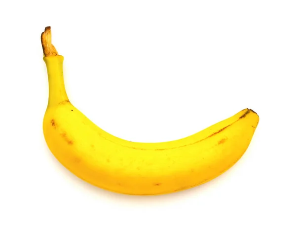 Rijp banaan op een witte achtergrond — Stockfoto