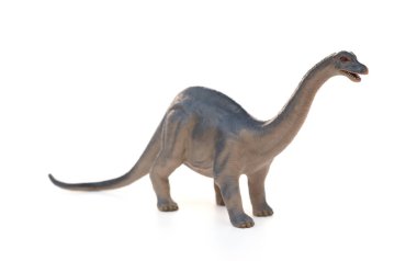 Diplodocus oyuncak beyaz bir arka plan üzerinde