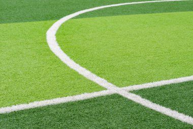 Bir futbol sahasının parçası