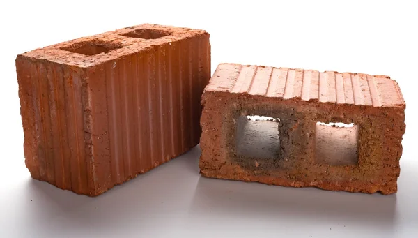 Bricks White Background — Stock Photo, Image
