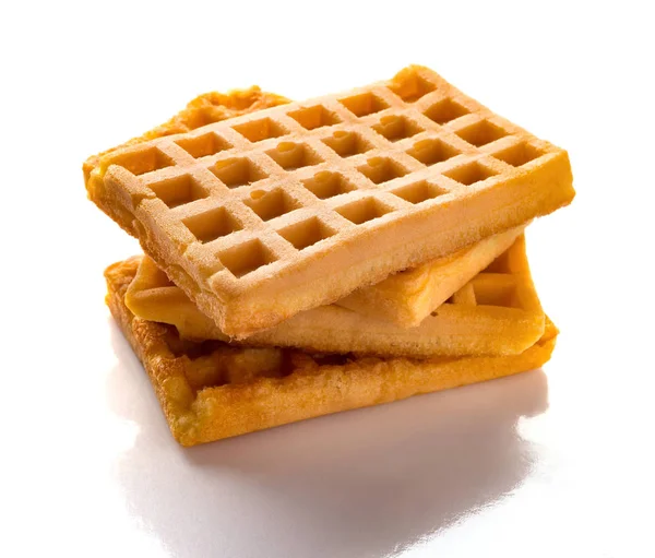 Waffles White Background — Stock Photo, Image