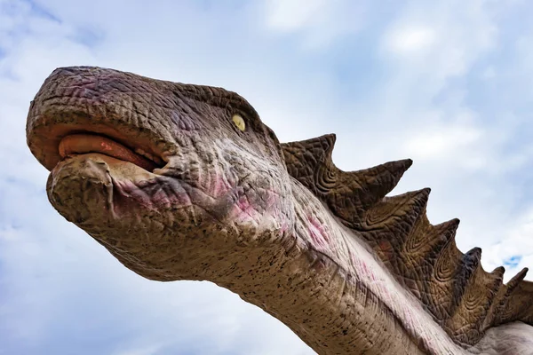 Amargasaurus Синим Небом Логотипа Торговой Марки — стоковое фото