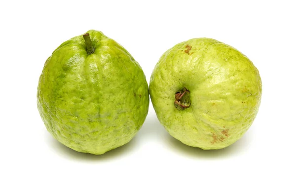 Friss Guava Gyümölcs Fehér Alapon — Stock Fotó