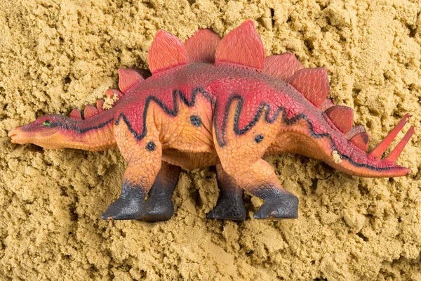 Stegosaurus Sand Begreppet Historiska Djur Schaktning — Stockfoto