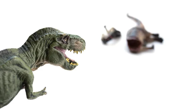 Tyrannosaurus Beyaz Bir Dinozor Kanlı Vücutta — Stok fotoğraf