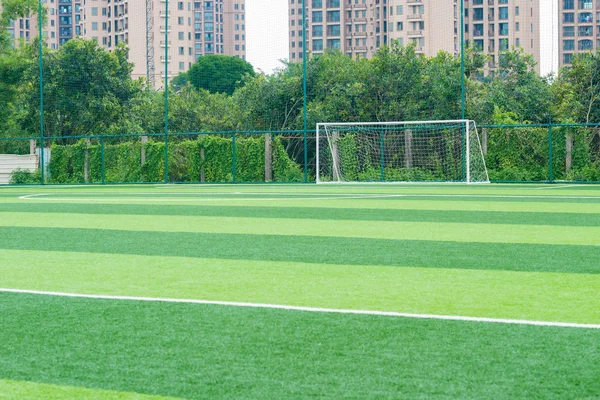 Goal Outdoor Soccer Field — Stock Photo, Image