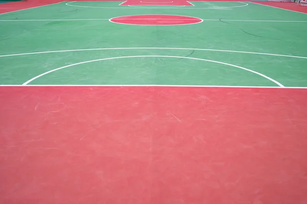 Parte Borda Uma Quadra Basquete — Fotografia de Stock