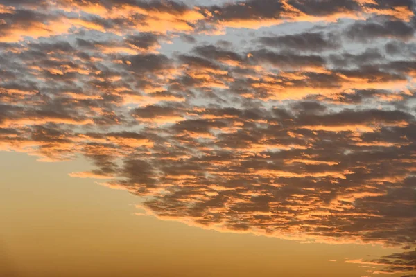 Beaux Nuages Rouges Coucher Soleil — Photo