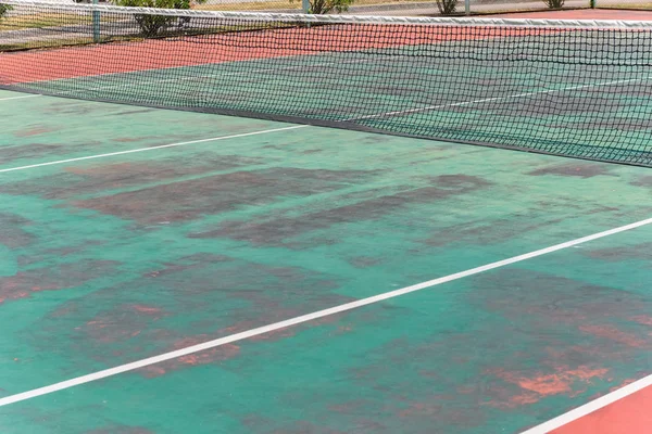 Pista Tenis Aire Libre Día — Foto de Stock