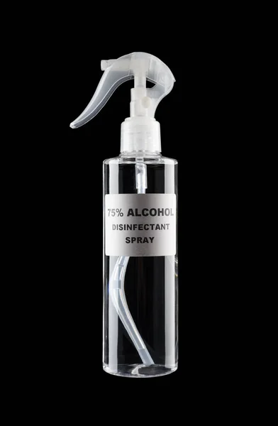 Botella Por Ciento Alcohol Desinfectante Alcohol Spray Que Utiliza Para — Foto de Stock