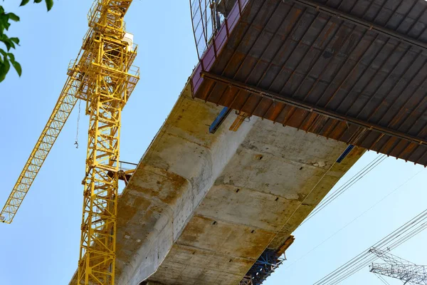 Autostrada Cemento Costruzione Giorno — Foto Stock