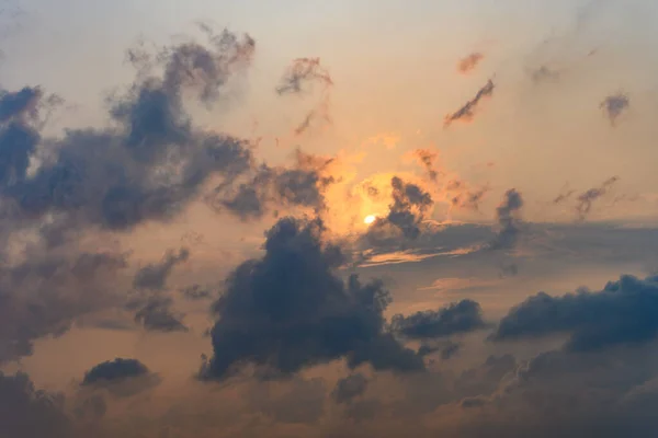 Beautiful Clouds Sunset Time — Stock Photo, Image