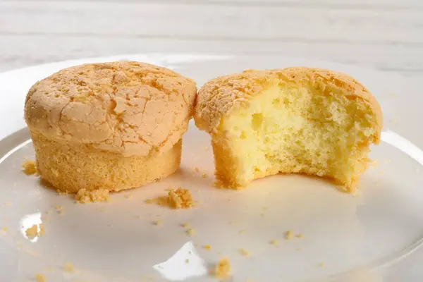 Homemade Small Cup Cakes One Bite — Stock Photo, Image