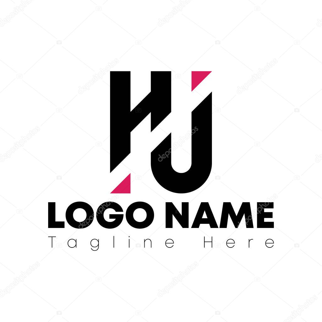 M letter log design template with a golden color