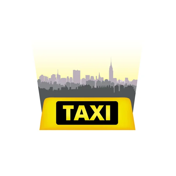 Taxi service ikonen — Stock vektor